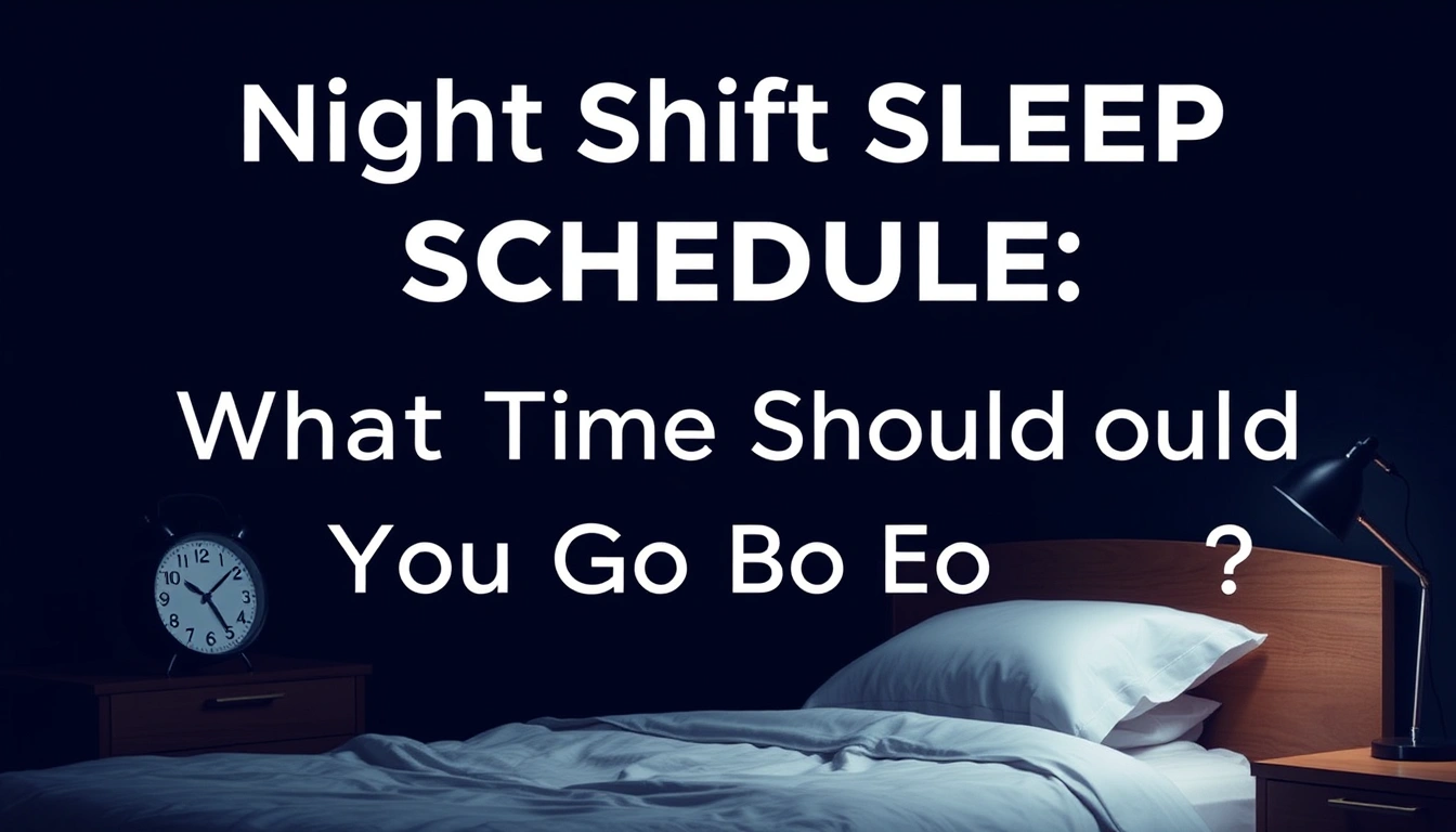 Night Shift Sleep Schedule: What Time Should You Go to Bed? Night Shift Sleep Schedule: What Time Should You Go to Bed?